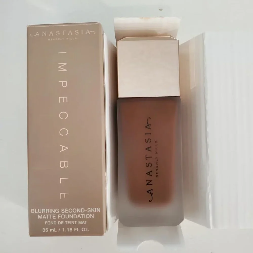 Anastasia Matte Foundation Dark Skin Impeccable Blurring 2nd Skin NEW IN BOX